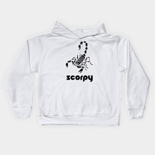 Scorpio - Scorpy black Logo T-shirt for Birthday Gift Kids Hoodie